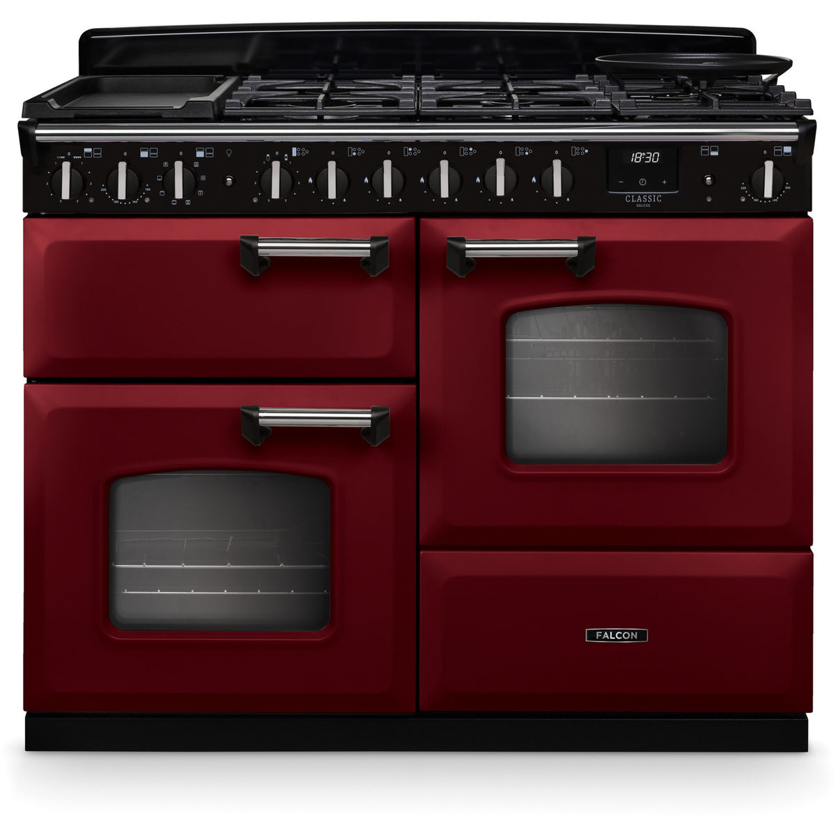 Piano de cuisson mixte FALCON NGC TAB MIX 110 CM BORDEAUX CHROME