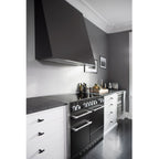 Piano de cuisson induction FALCON Semi Pro MERCURY 110 NOIR MAT INOX POLI