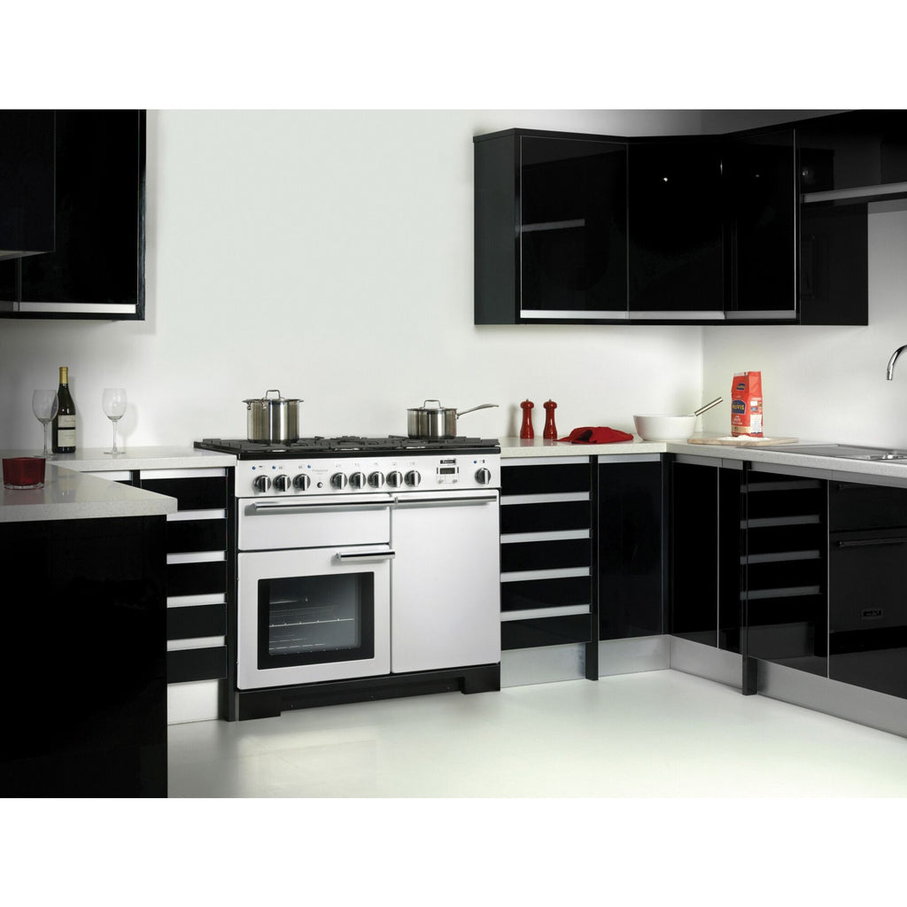 Piano de cuisson gaz FALCON Professional DELUXE 90 CM Blanc /CHROME