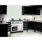 Piano de cuisson gaz FALCON Professional DELUXE 90 CM Blanc /CHROME