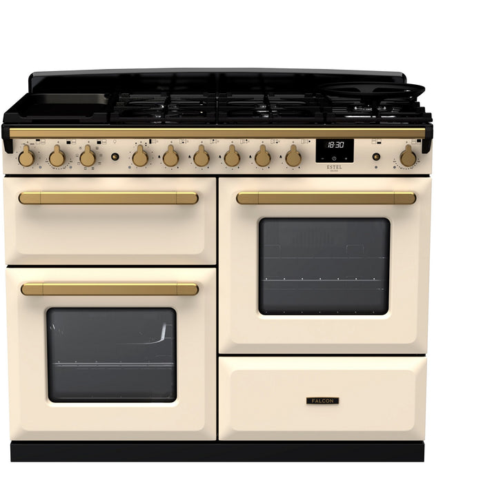 Piano de cuisson mixte FALCON ESTEL DELUXE OC TAB MIX 110 CM CREME PAS