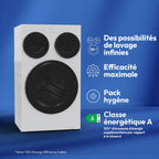 Lave linge hublot CANDY MQD 410CBL9-47 - 10 kg - 1400 tr/min - Classe A - Moteur induction - Autodosage - 3 tambours