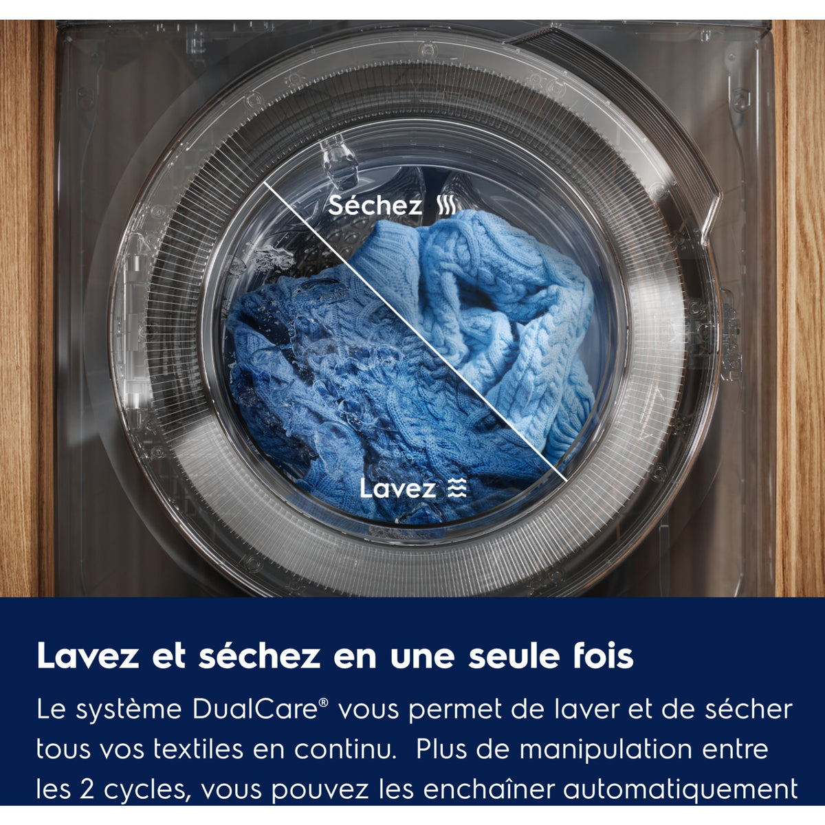 Lave linge séchant hublot ELECTROLUX EWW1685DA - 8/4 kg - 1600 tr/min - Classe D - Moteur induction