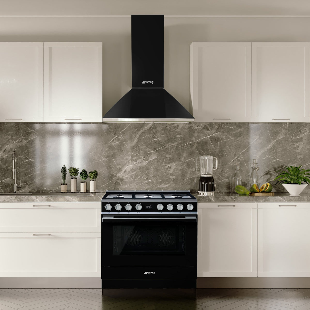 Piano de cuisson gaz SMEG CPF9GPBL