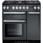 Piano de cuisson gaz FALCON NEXUS90 MIXT ARDOISE CHROME