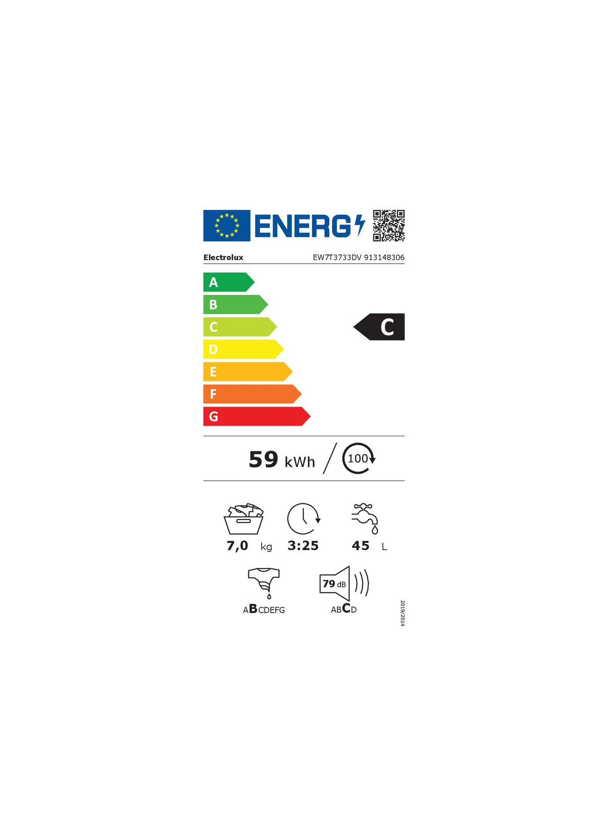 Lave linge top ELECTROLUX EW7T3733DV Reconditionné