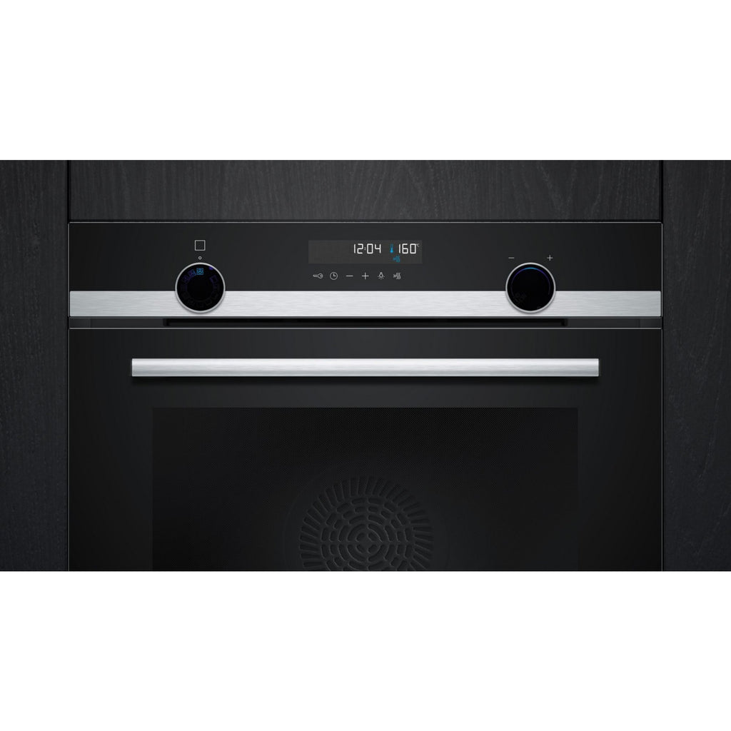 Four encastrable SIEMENS HB578GES3 - Pyrolyse - Hydrolyse - Chaleur pulsée - Rails télescopiques - iQ500 - Sonde de Cuisson