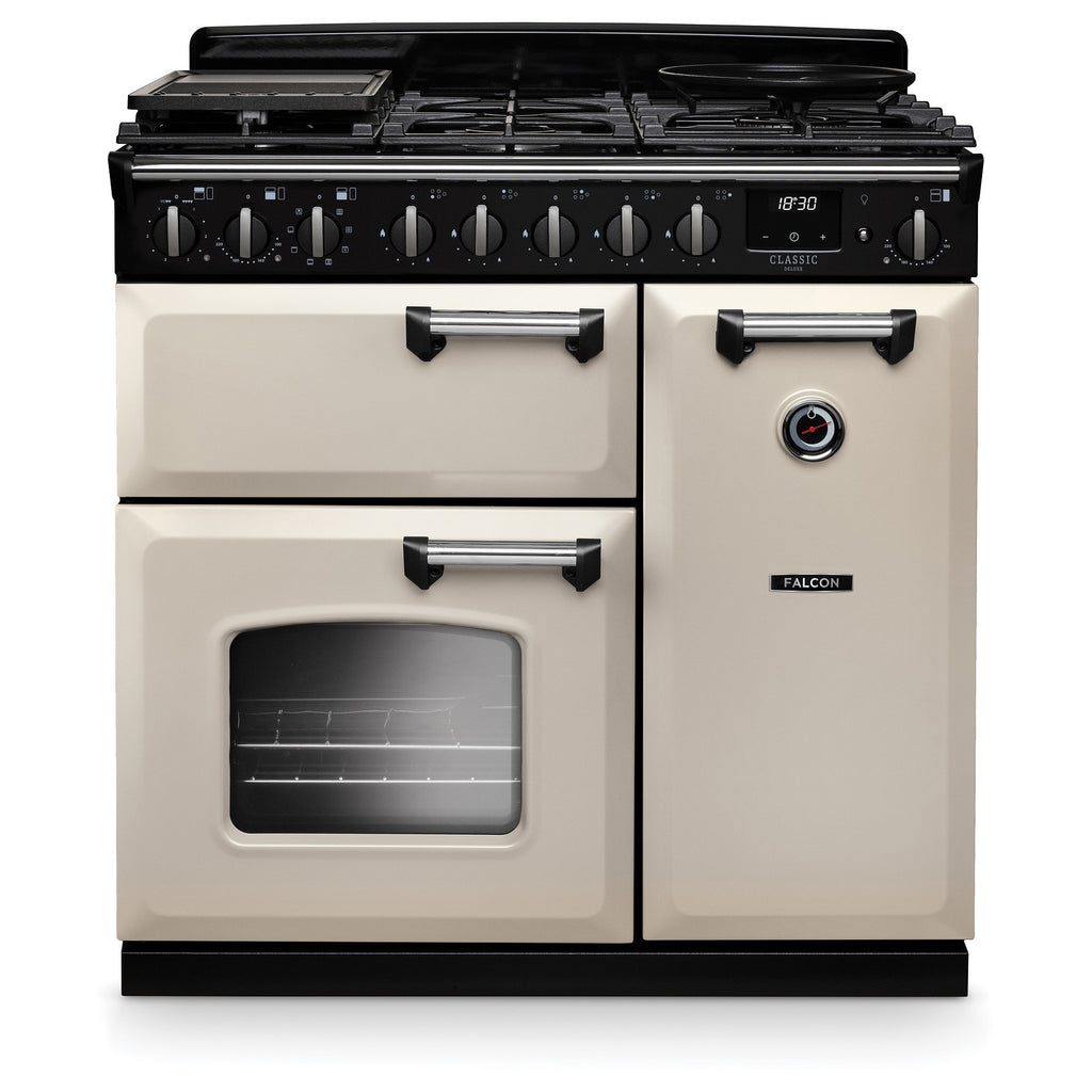 Piano de cuisson gaz FALCON NGC TAB GAZ 90 CM CREME PASTEL CHROME