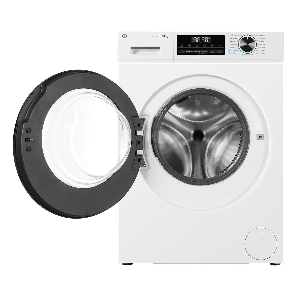 Lave linge hublot ESSENTIELB ELF1014-6b - 10 kg - 1400 tr/min - Classe A - Moteur induction