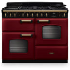 Piano de cuisson mixte FALCON NGC TAB MIX 110 CM BORDEAUX LAITON ANTIQ