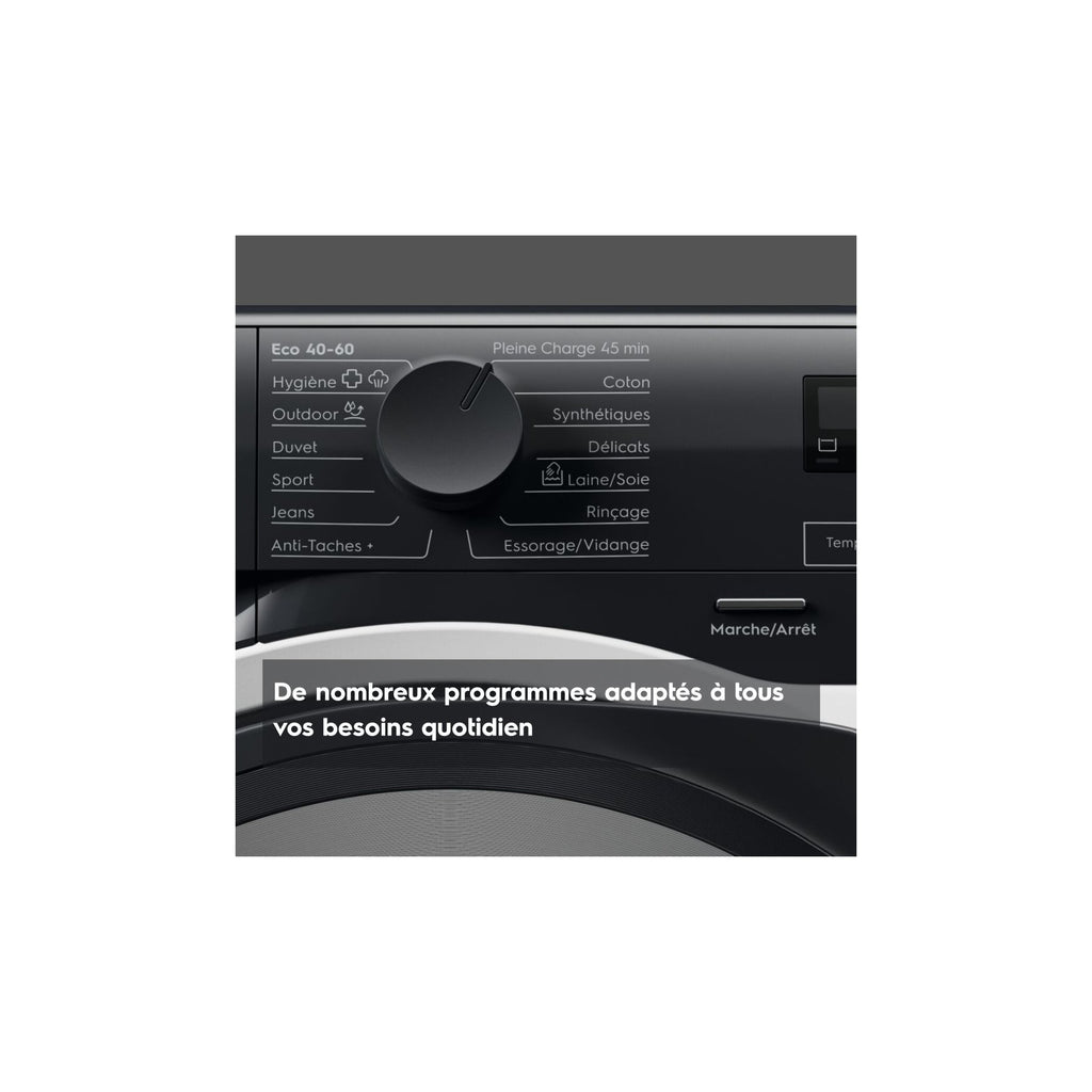 Lave linge hublot ELECTROLUX EW6EE1041AB - 10,5 kg - 1400 tr/min - Classe A - Moteur induction
