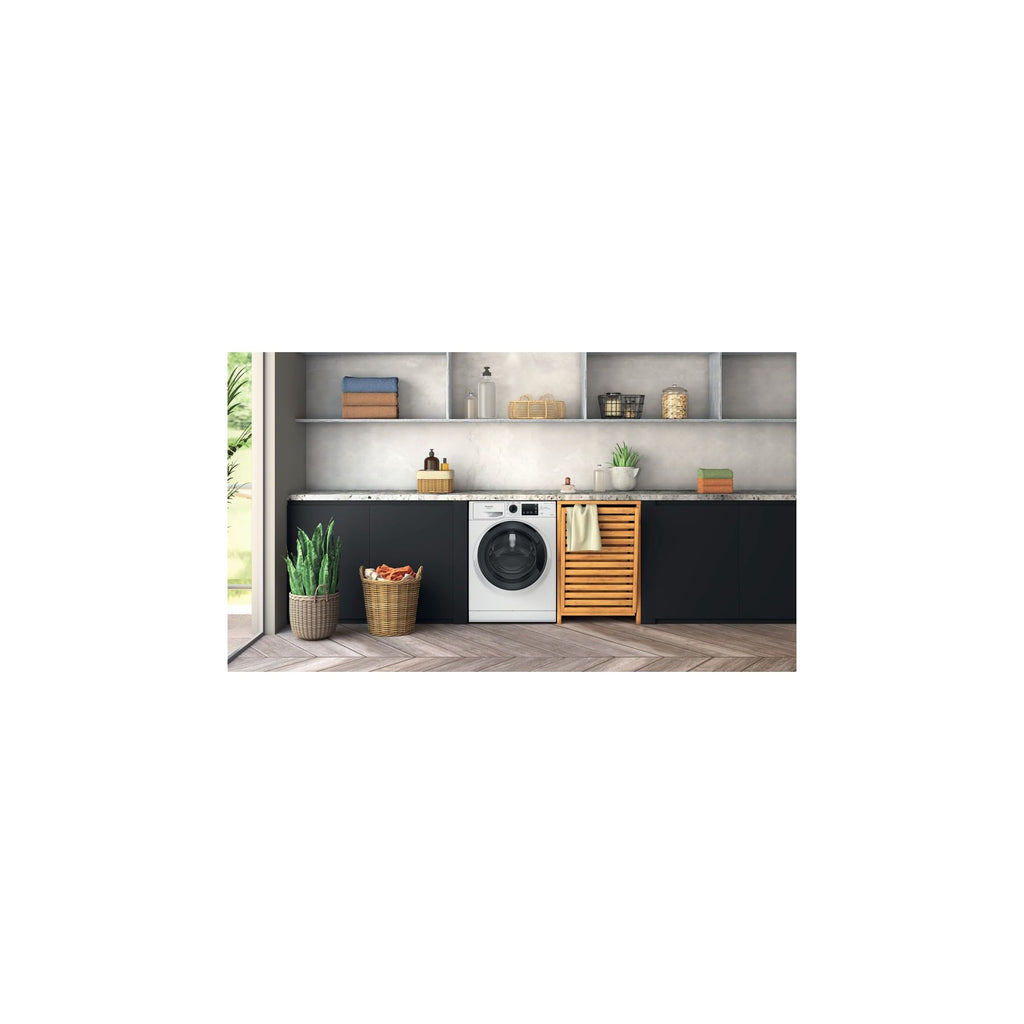 Lave linge séchant hublot HOTPOINT NDB964489WKAFR