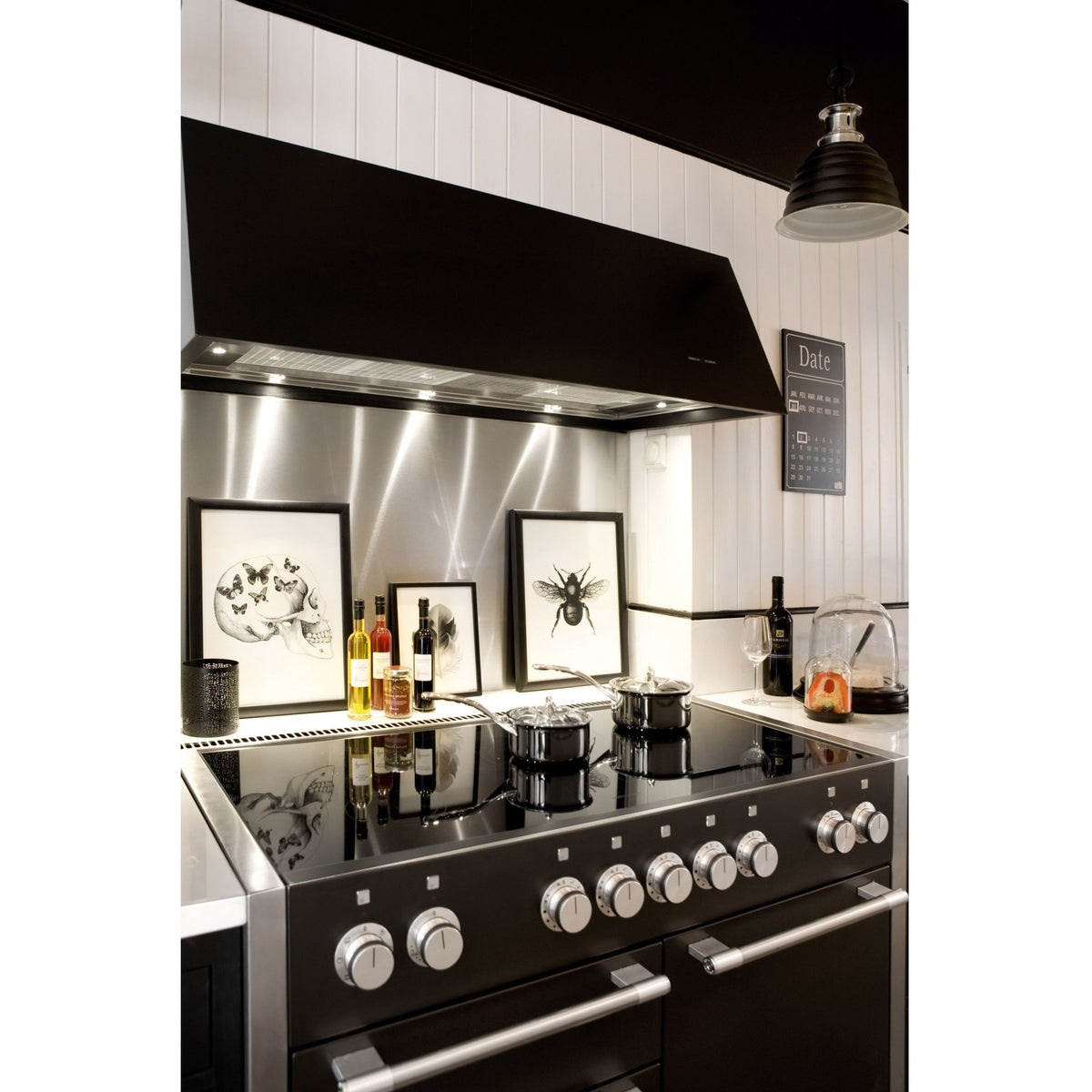 Piano de cuisson induction FALCON Semi Pro MERCURY 110 NOIR MAT INOX POLI