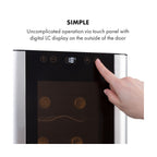 Cave à vin de service KLARSTEIN Reserva 8 Slim Uno - Inox Reconditionné