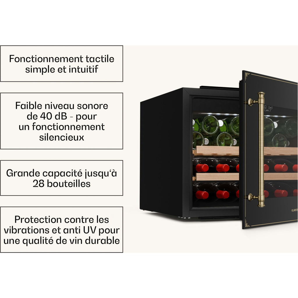 Cave à vin de service KLARSTEIN Vinsider Victoria 28 tactile LED