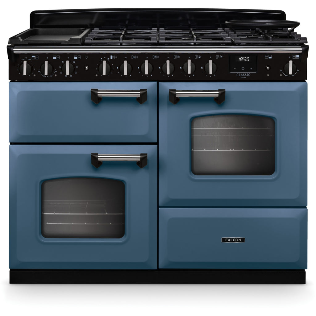 Piano de cuisson mixte FALCON NGC TAB MIX 110 CM ROCHE BLEUE CHROME