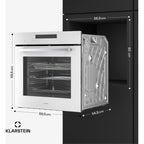Four encastrable KLARSTEIN Airjet fonction Airfryer 2900W 72L Blanc