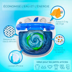 Lave linge portable BRIEBE avec Centrifugeuse, pour Camping WM1111