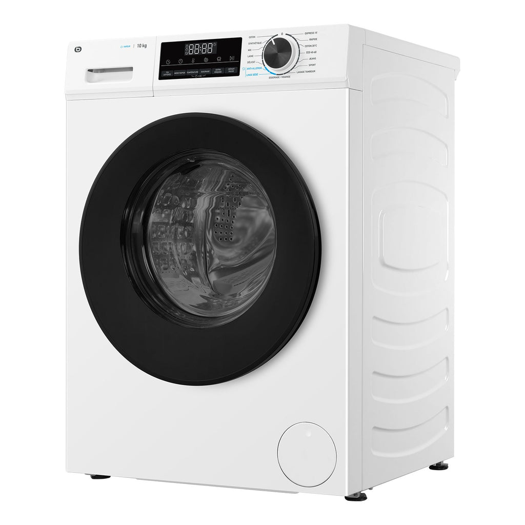 Lave linge hublot ESSENTIELB ELF1014-6b - 10 kg - 1400 tr/min - Classe A - Moteur induction