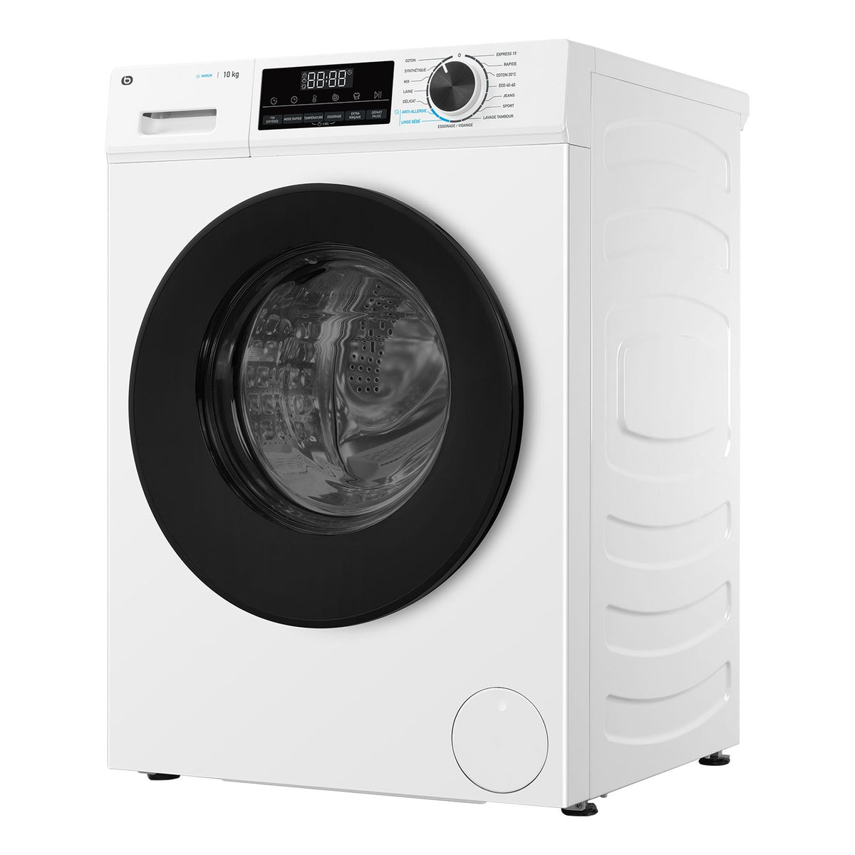 Lave linge hublot ESSENTIELB ELF1014-6b - 10 kg - 1400 tr/min - Classe A - Moteur induction