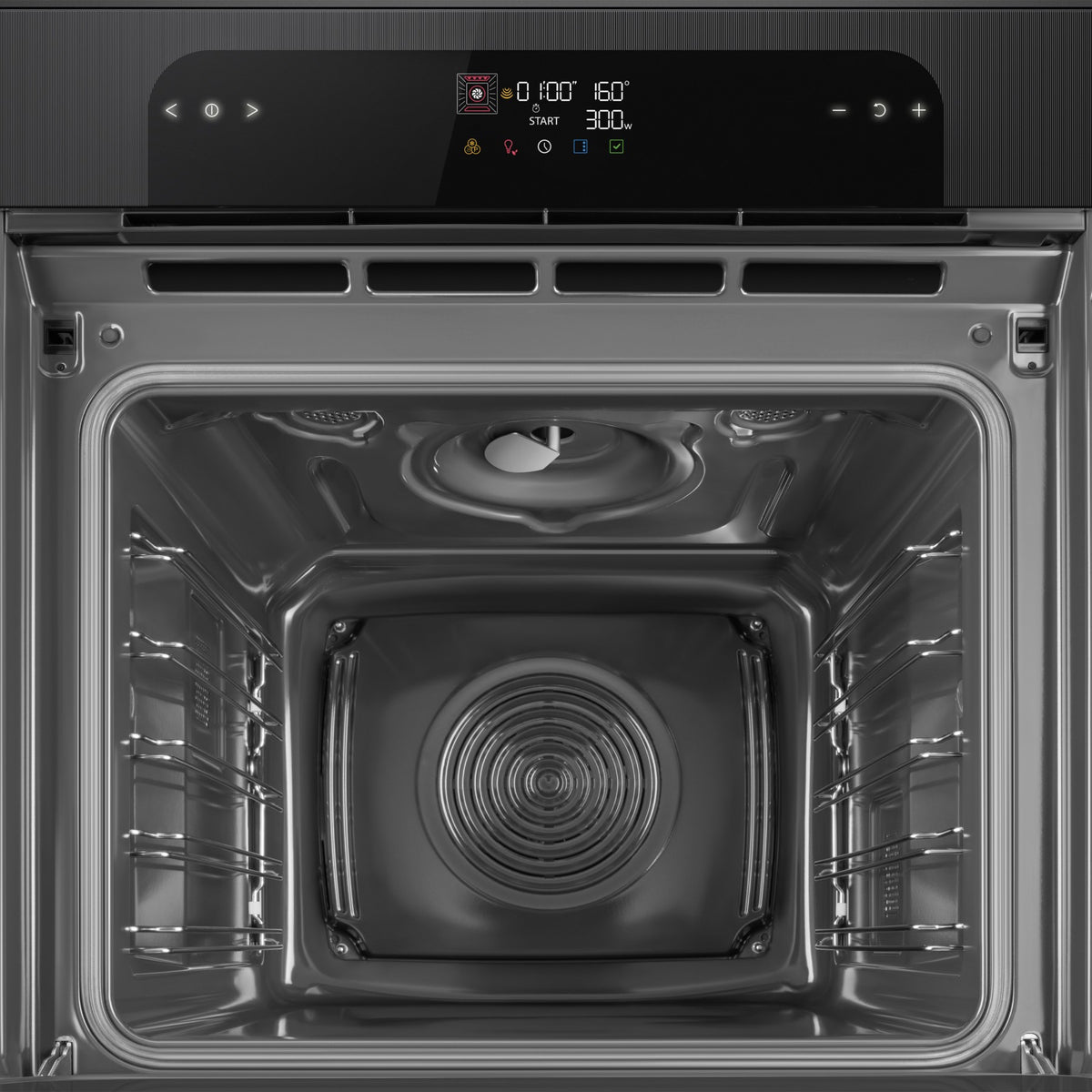 Four micro onde combiné SMEG SO6202M2B - Combiné micro-ondes - Hydrolyse - Porte froide - Rails télescopiques