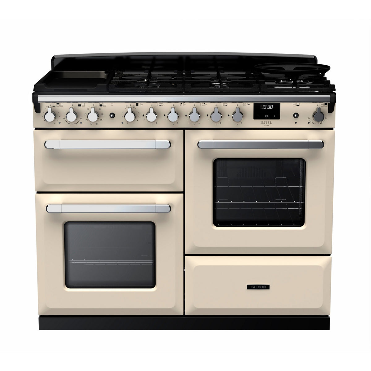 Piano de cuisson mixte FALCON ESTEL DELUXE OC TAB MIX 110 CM CREME PAS