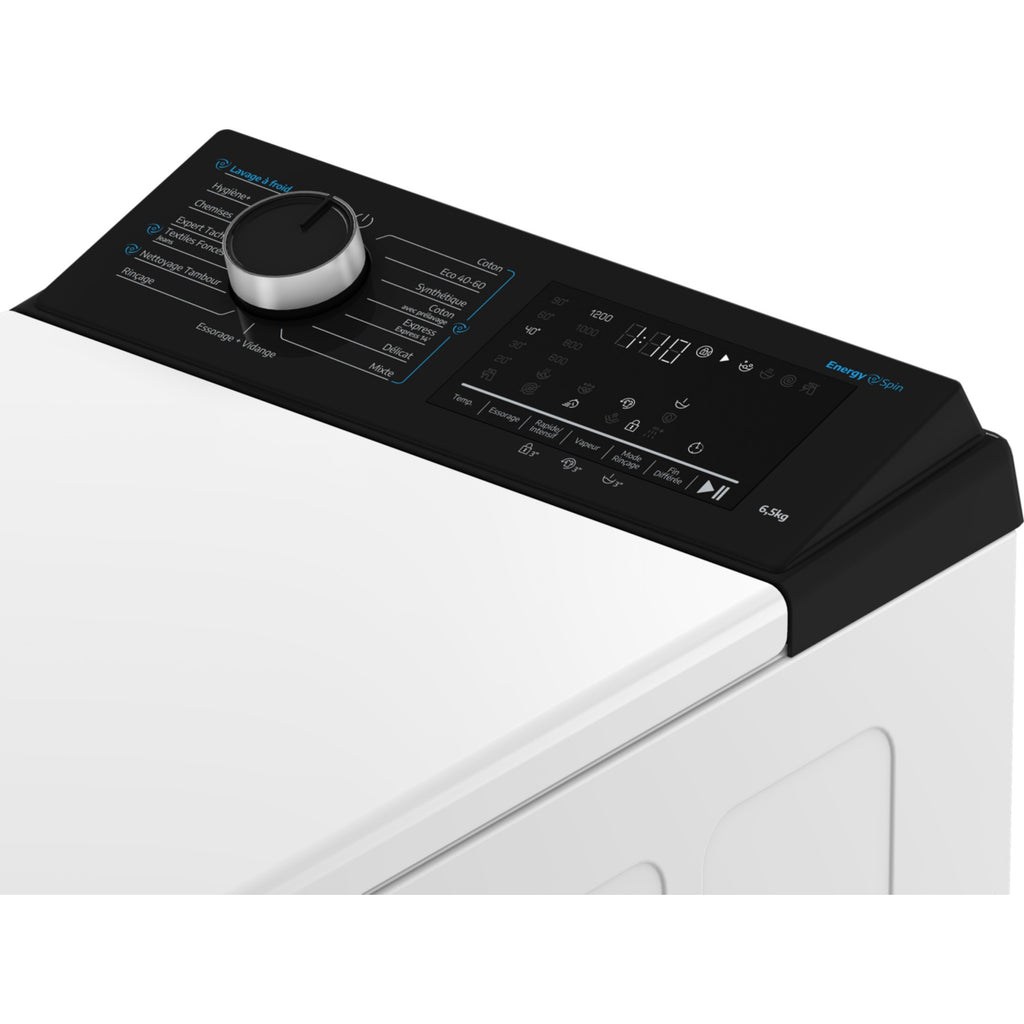Lave linge top BEKO TB6521BENERGYSPINFR - 6,5 kg - 1200 tr/min - Classe A - Moteur standard