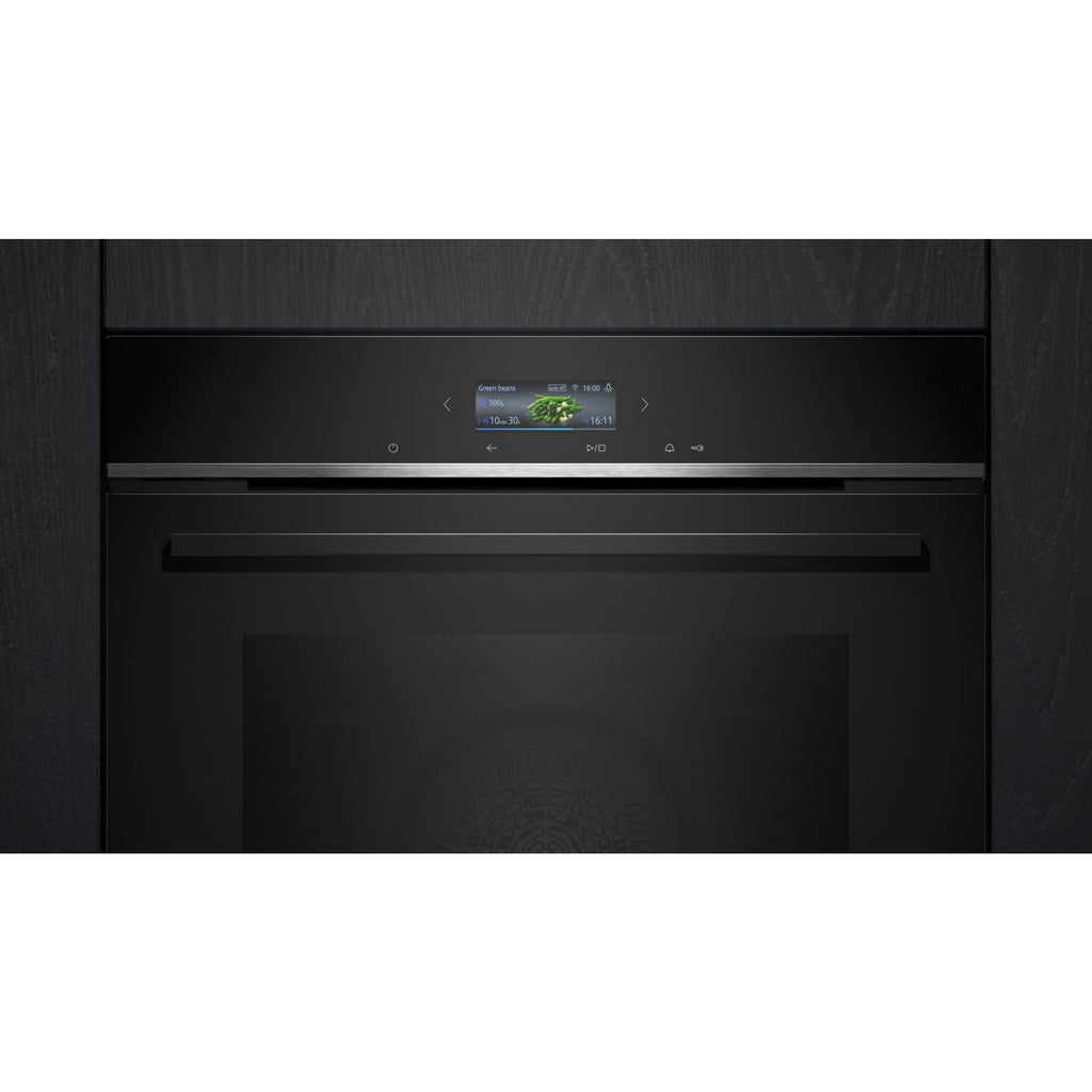 Four encastrable SIEMENS HB774G2B1 - Pyrolyse - Hydrolyse - Chaleur pulsée - Porte froide - Écran tactile - iQ700 - Air Fry