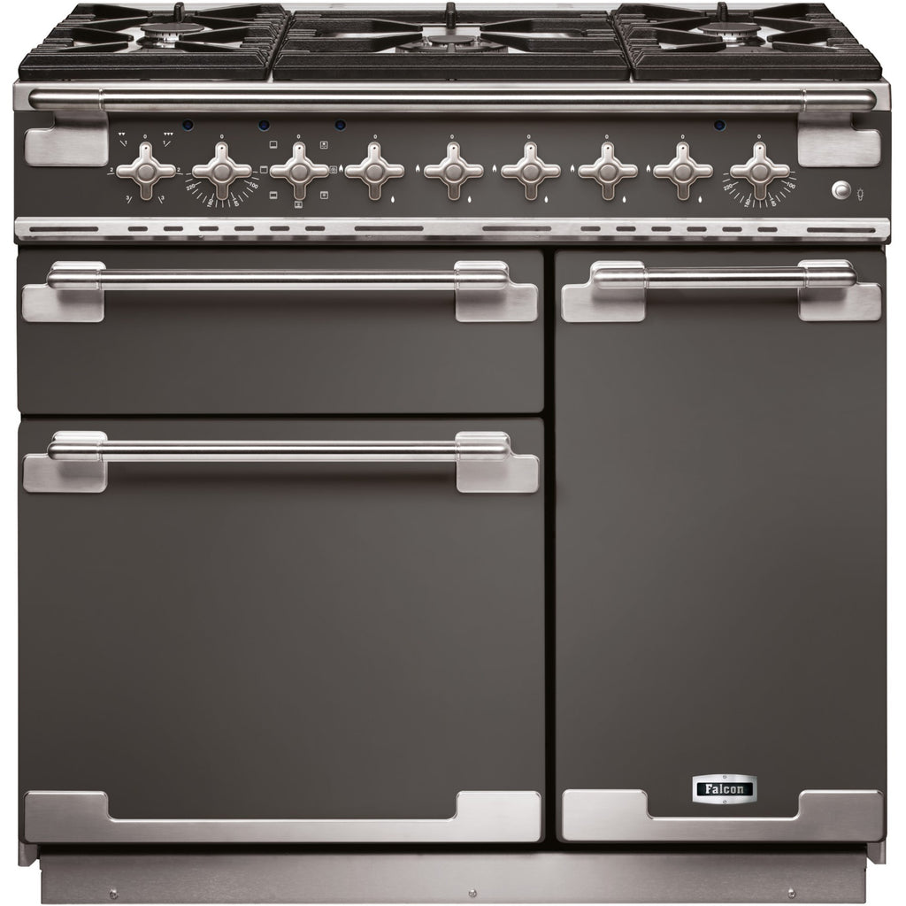 Piano de cuisson gaz FALCON ELISE90 MIXT GRIS ARDOISE