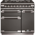 Piano de cuisson gaz FALCON ELISE90 MIXT GRIS ARDOISE