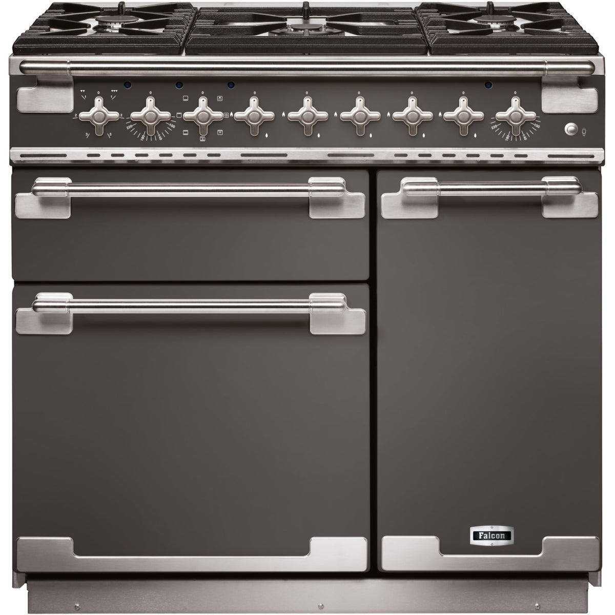 Piano de cuisson gaz FALCON ELISE90 MIXT GRIS ARDOISE