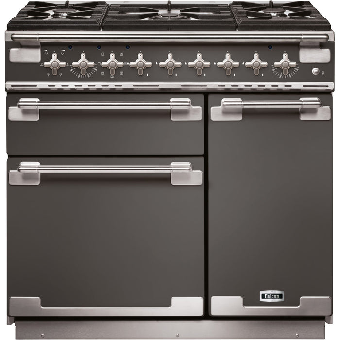Piano de cuisson gaz FALCON ELISE90 MIXT GRIS ARDOISE