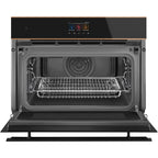 Four micro onde combiné SMEG SO4604M2PNR - Hydrolyse - Rails télescopiques