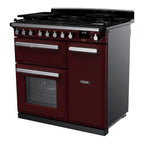 Piano de cuisson gaz FALCON ESTEL DELUXE TAB GAZ 90 CM BORDEAUX CHR