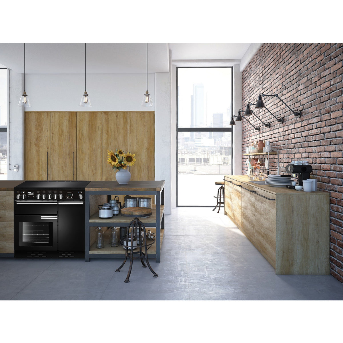 Piano de cuisson induction FALCON PROFESSIONAL + 90 INDUC NOIR BRILLANT