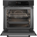 Four micro onde combiné SMEG SO6202M2B - Combiné micro-ondes - Hydrolyse - Porte froide - Rails télescopiques