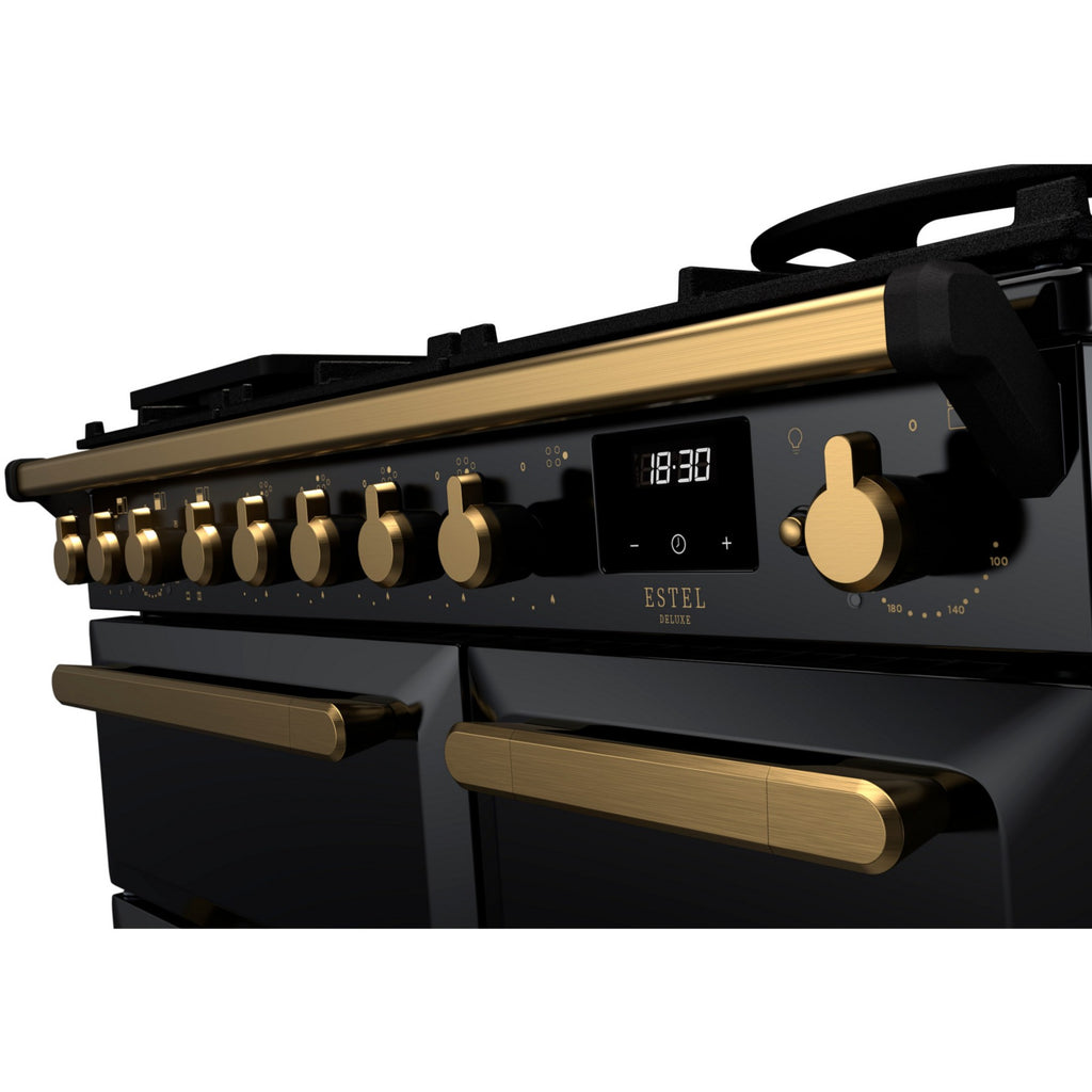 Piano de cuisson gaz FALCON ESTEL DELUXE TAB GAZ 90 CM NOIR BRILLANT