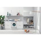 Lave linge hublot encastrable INDESIT BIWMIL9146FR - 9 kg - 1400 tr/min - Classe A - Moteur induction