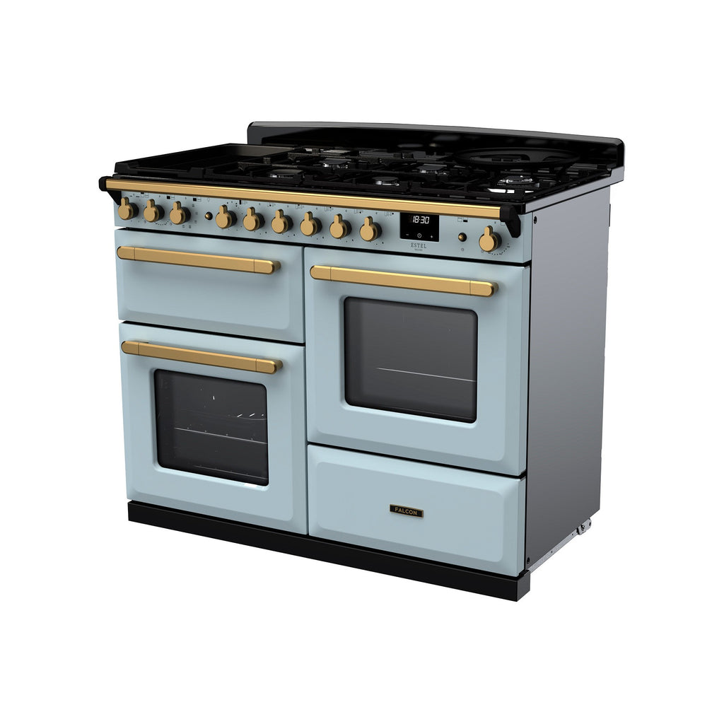 Piano de cuisson mixte FALCON ESTEL DELUXE OC TAB MIX 110 CM BLEU PAST