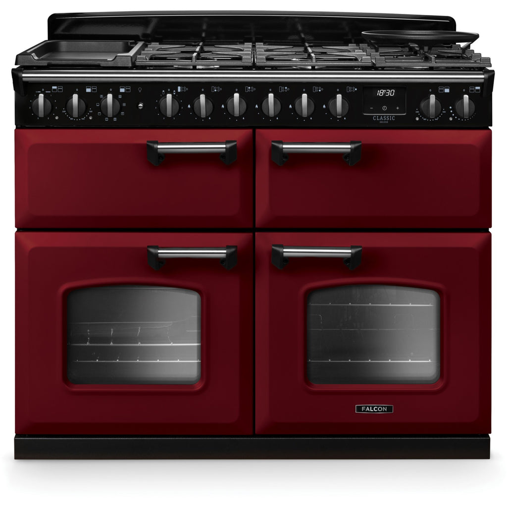 Piano de cuisson mixte FALCON NGC TAB MIX 110 CM BORDEAUX CHROME