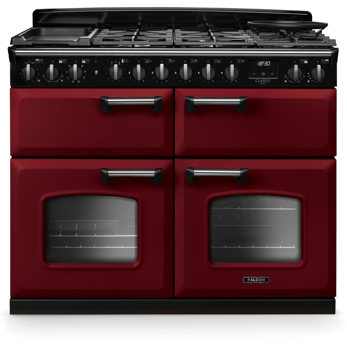 Piano de cuisson mixte FALCON NGC TAB MIX 110 CM BORDEAUX CHROME