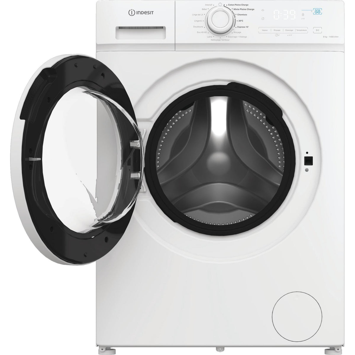 Lave linge hublot INDESIT IMA864MYTIMEFR - 8 kg - 1400 tr/min - Classe A - Moteur induction