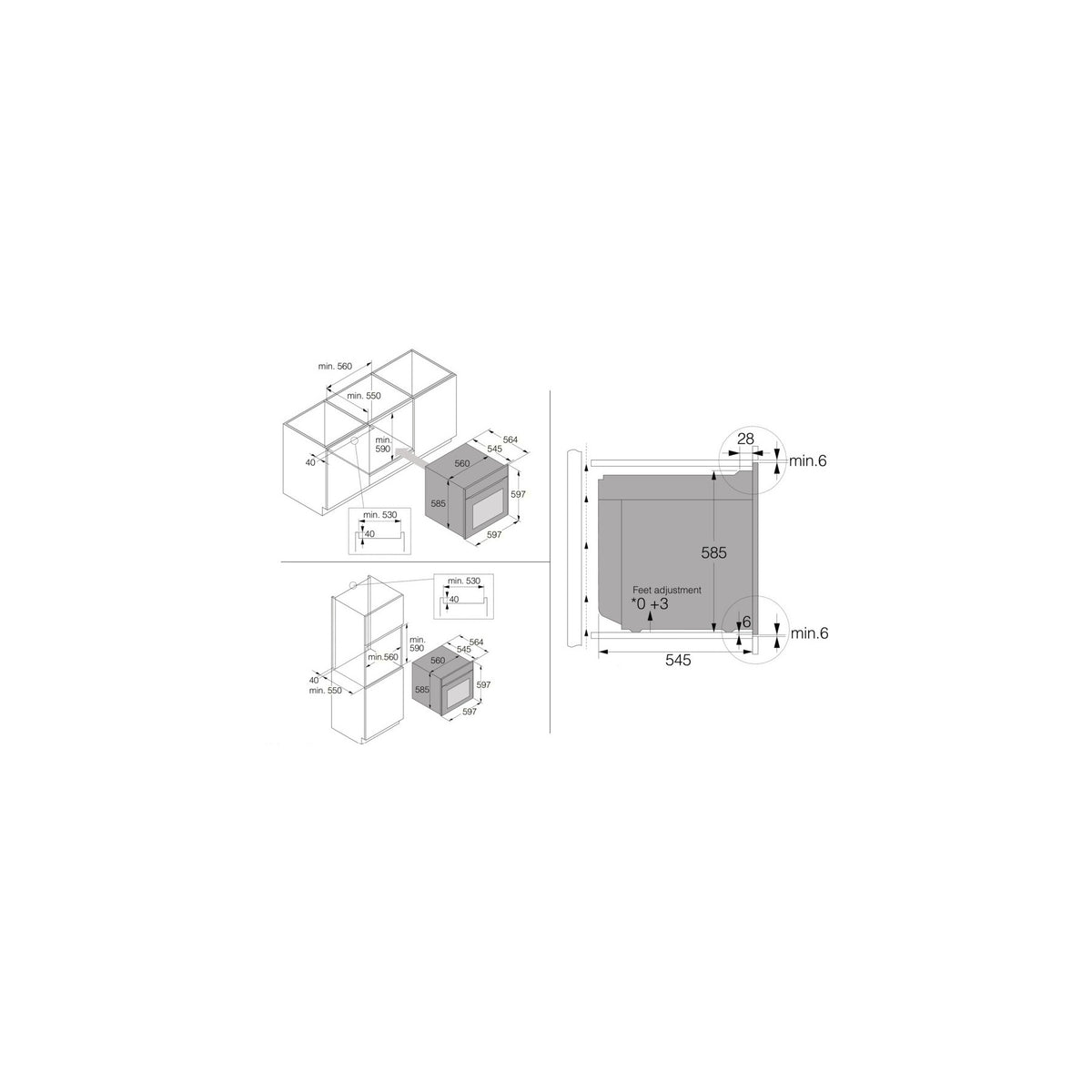 Four encastrable ASKO OTP56BGH - Pyrolyse - Chaleur pulsée - Porte froide - Rails télescopiques - Écran tactile