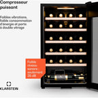Cave à vin de service KLARSTEIN Shiraz Premium Smart 24 Wifi LED