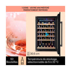 Cave à vin de service KLARSTEIN Vinsider 52 Built-In - Noir Reconditionné