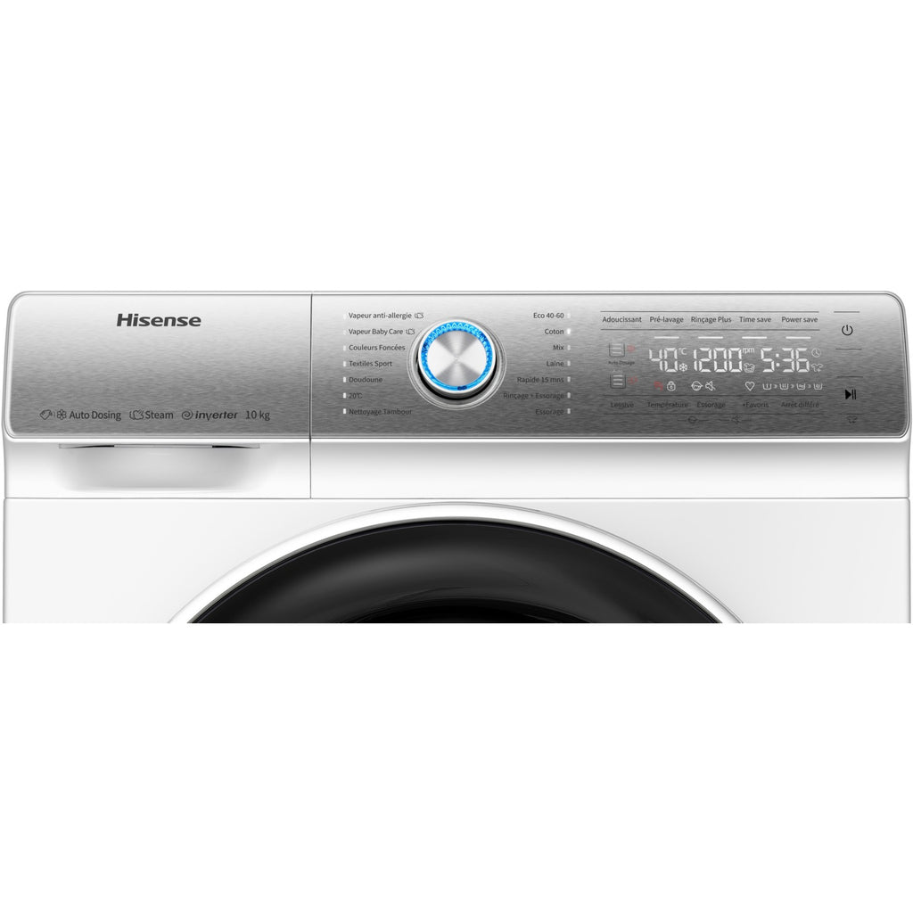 Lave linge hublot HISENSE WFQR1014EVAJM AutoDose Reconditionné