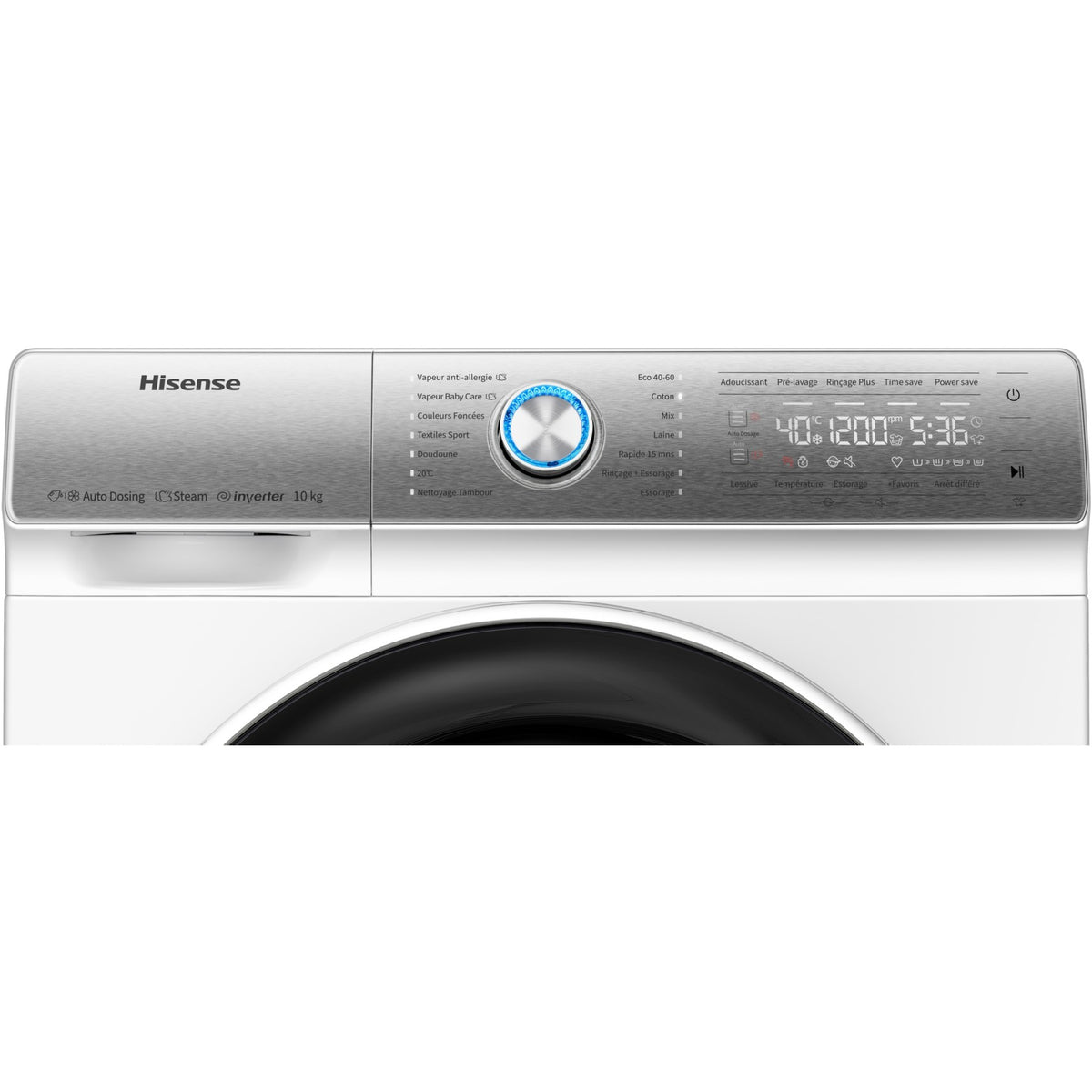 Lave linge hublot HISENSE WFQR1014EVAJM AutoDose Reconditionné