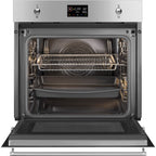 Four micro onde combiné SMEG SO6302M2X - Combiné micro-ondes - Hydrolyse - Porte froide - Rails télescopiques
