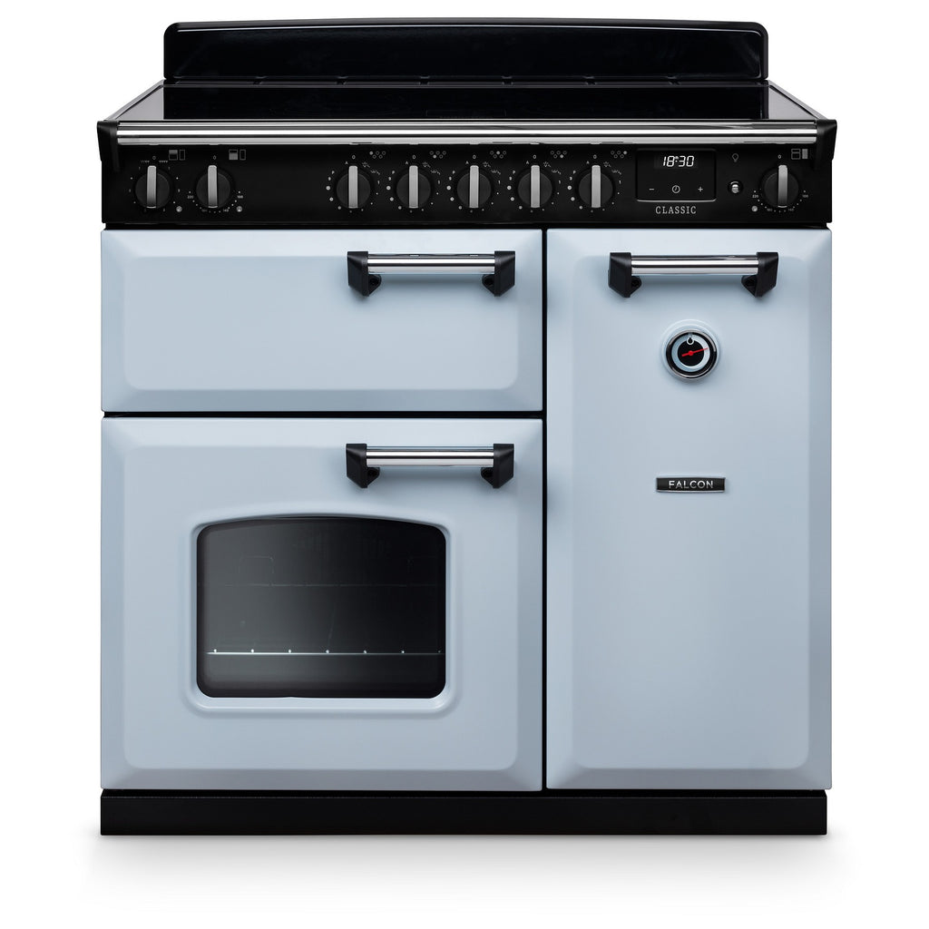 Piano de cuisson induction FALCON NGC TAB IND 90 CM BLEU PASTEL CHROME
