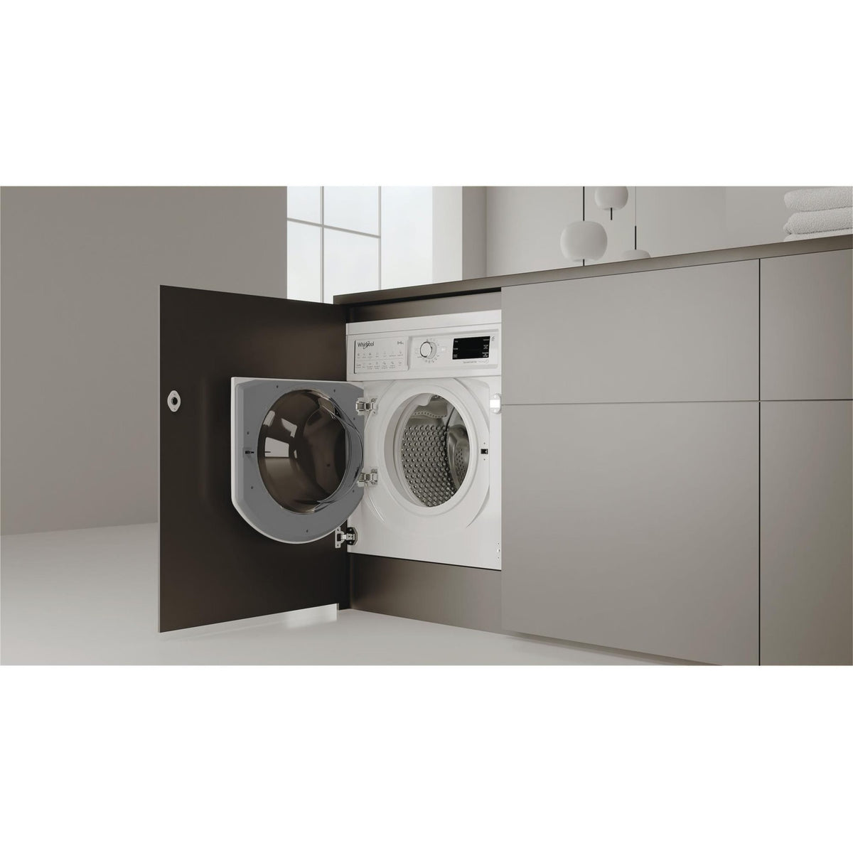 Lave linge séchant hublot encastrable WHIRLPOOL BIWDWG96146FR - 9/6 kg - 1400 tr/min - Classe D - Moteur induction
